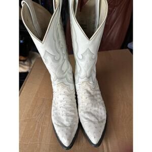 Vintage Tony llama men’s El Rey full Quill ostrich boots size 8.5 EE
